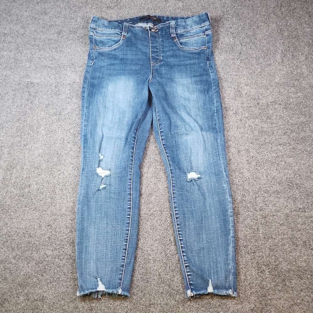 Liverpool Los Angeles The Ankle Skinny Jeans Size 12 / 31 Distressed Raw Hem